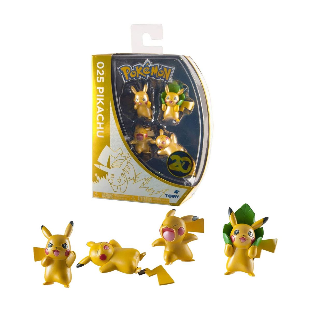 POKEMON - POKEMON PACK DE 4 PIKACHUS 25 Aniversario S2