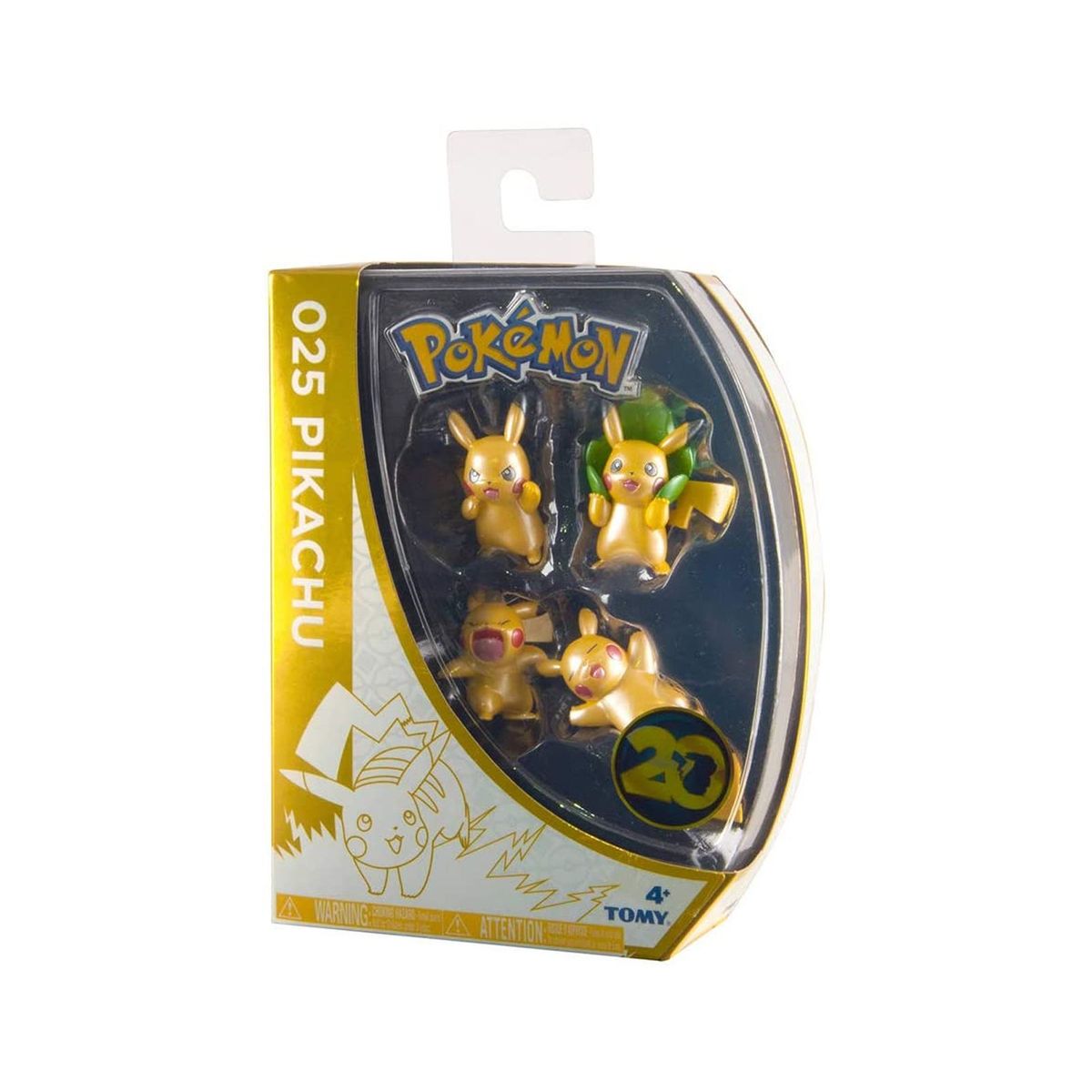 POKEMON - POKEMON PACK DE 4 PIKACHUS 25 Aniversario S2
