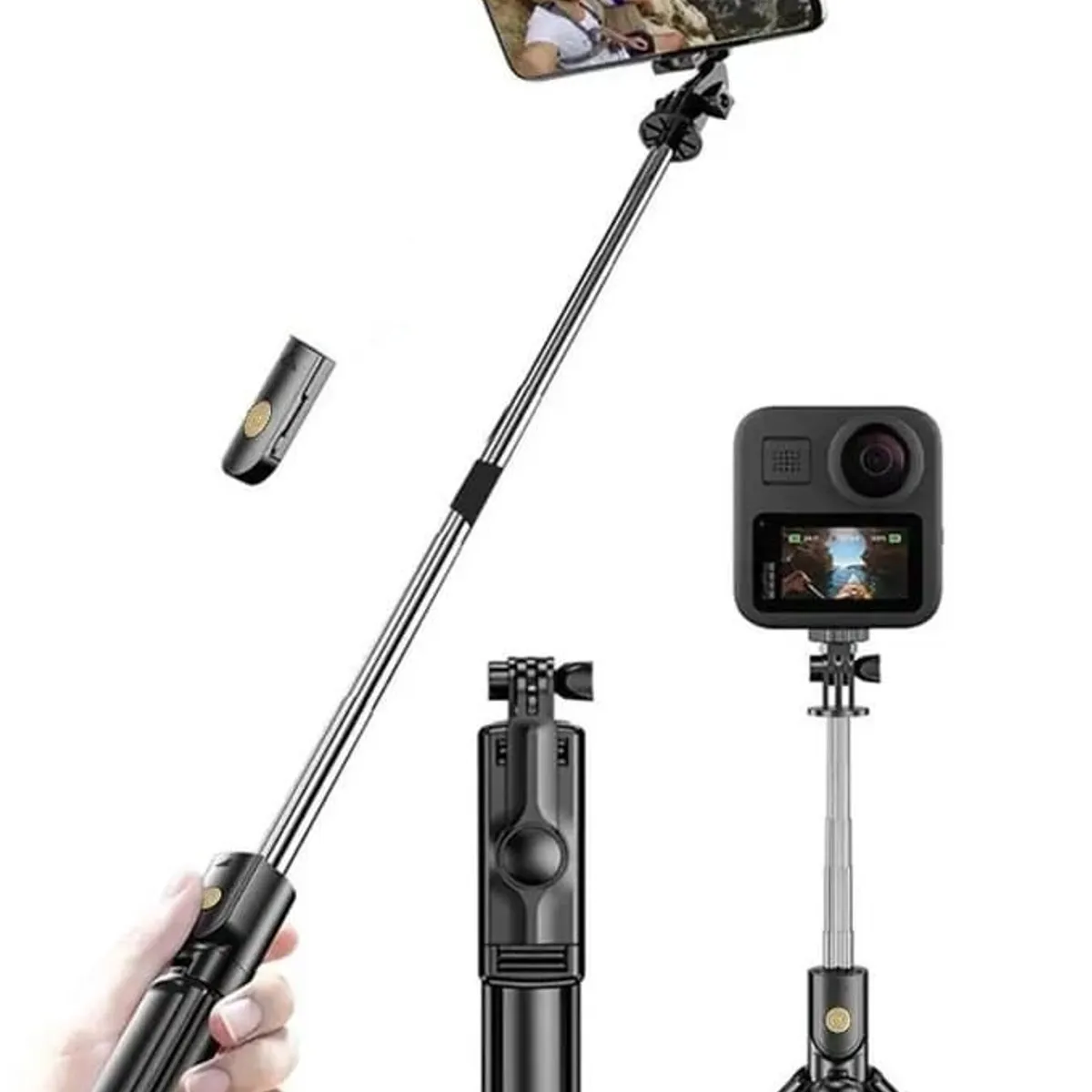 GENERICO - Palo Selfie Estabilizador para Celular y Gopro