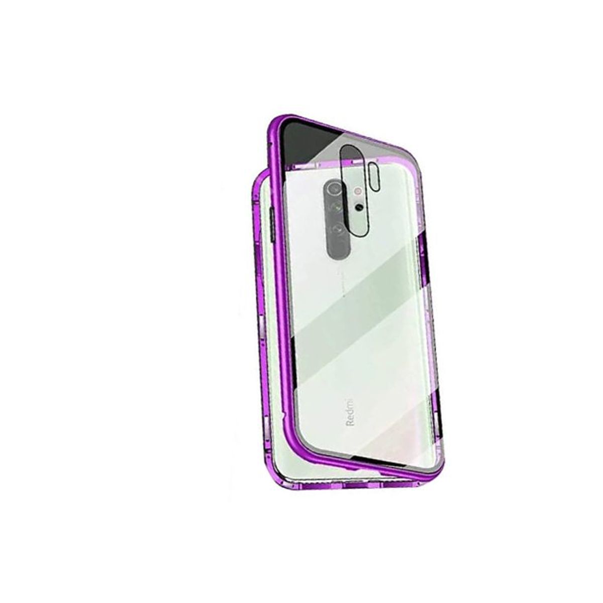 GENERICO - Case Imantado Magnético Para Xiaomi Redmi Note 8 Pro - Lila