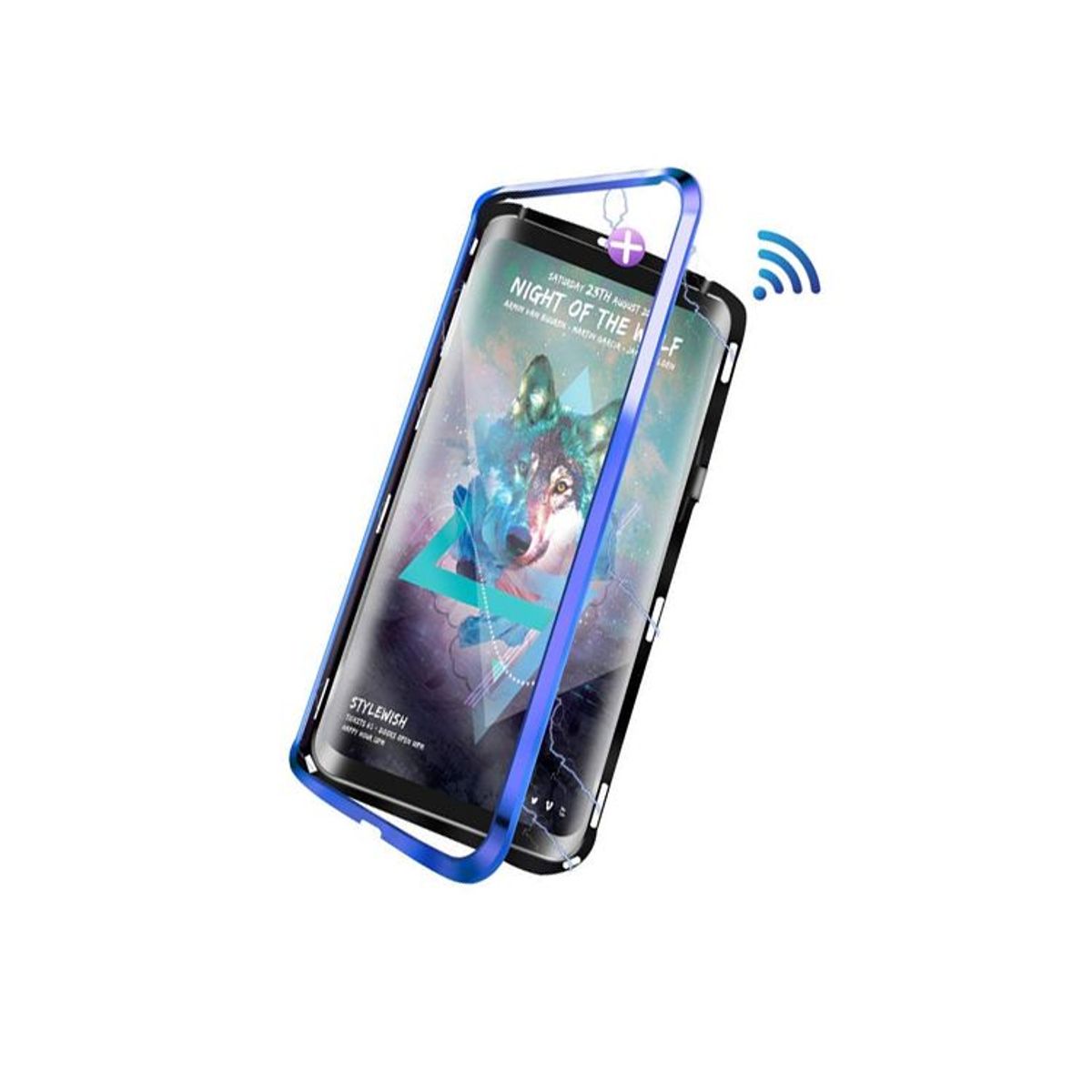 GENERICO - Case Imantado Magnético Para Xiaomi Redmi Note 7 - Azul