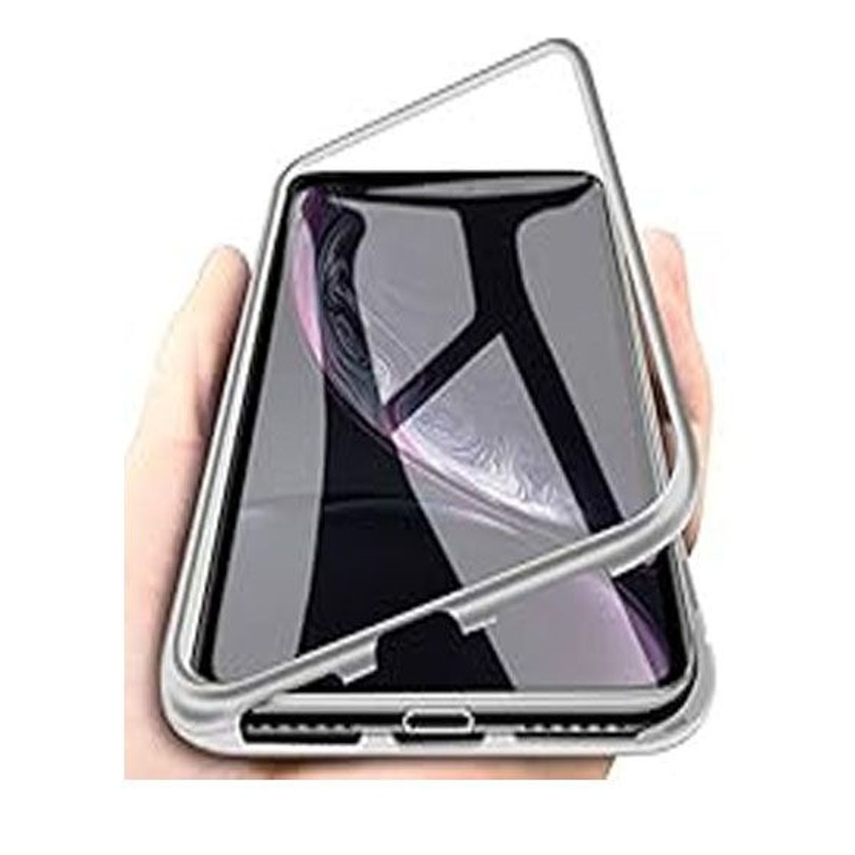 GENERICO - Case Imantado Magnético Para Huawei Y6 2019 - Plateado