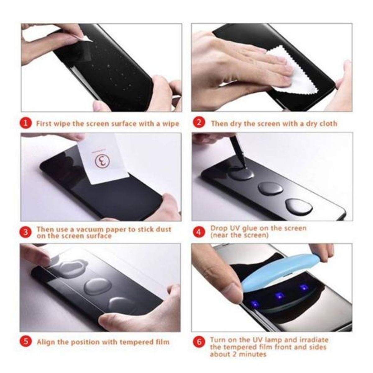 GENERICO - Mica De Vidrio Templado Uv Para Samsung  S9 - Transparente