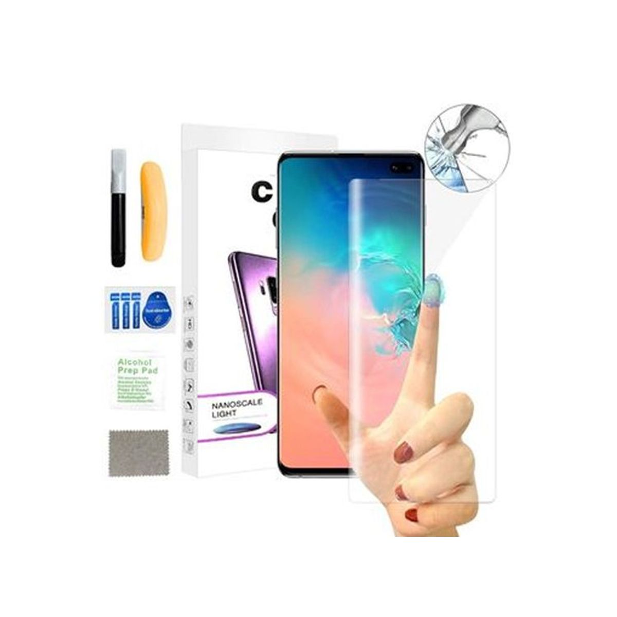 GENERICO - Mica De Vidrio Templado Uv Para Samsung  S9 Plus - Transparente