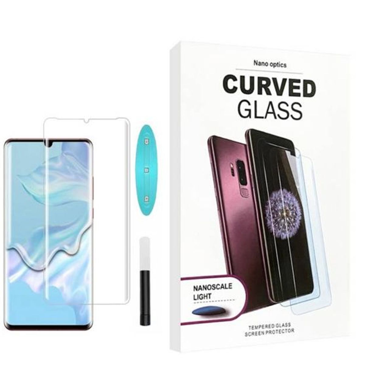 GENERICO - Mica De Vidrio Templado Uv Para Huawei P30 Pro  - Transparente