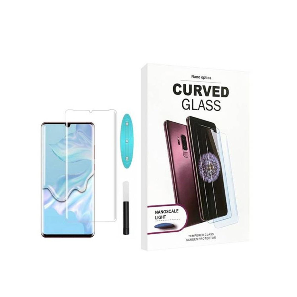 GENERICO - Mica De Vidrio Templado Uv Para Huawei P30 Pro  - Transparente
