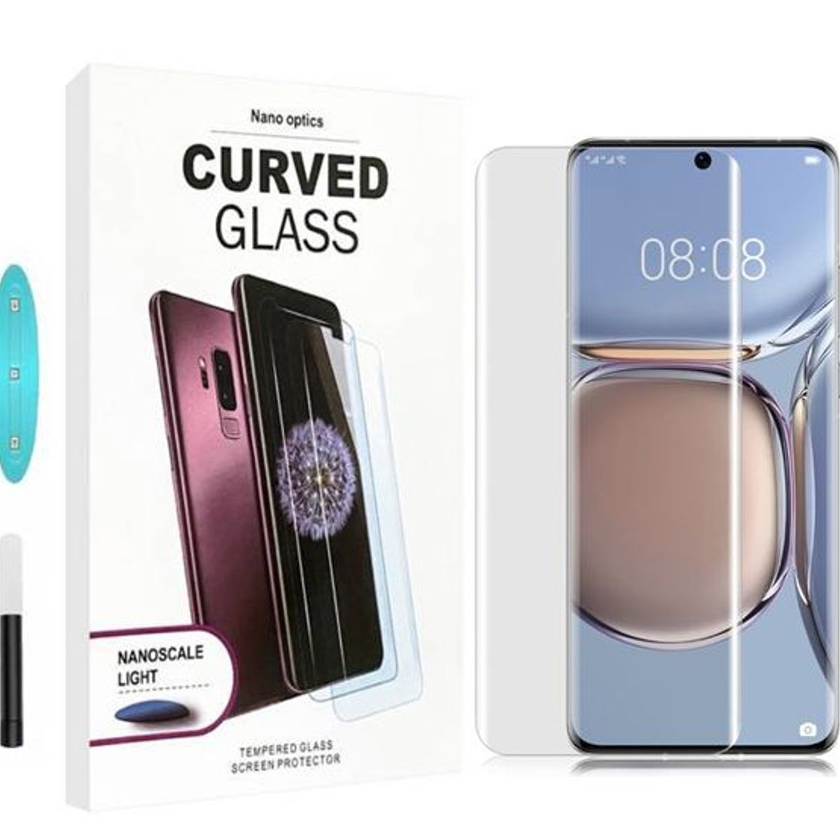 GENERICO - Mica De Vidrio Templado Uv Para Huawei P50 Pro  - Transparente