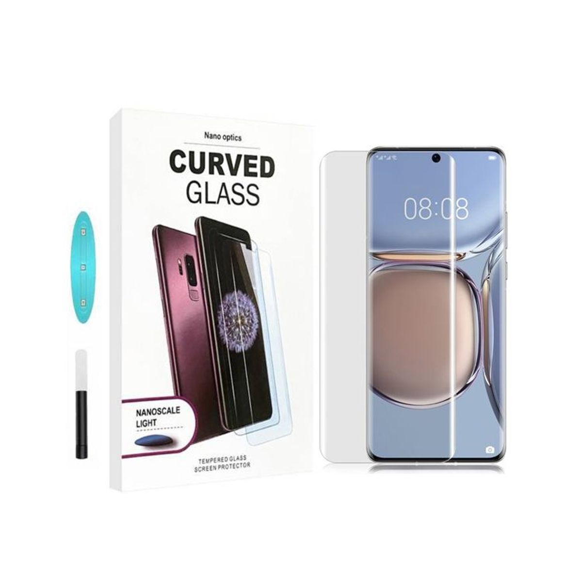 GENERICO - Mica De Vidrio Templado Uv Para Huawei P50 Pro  - Transparente