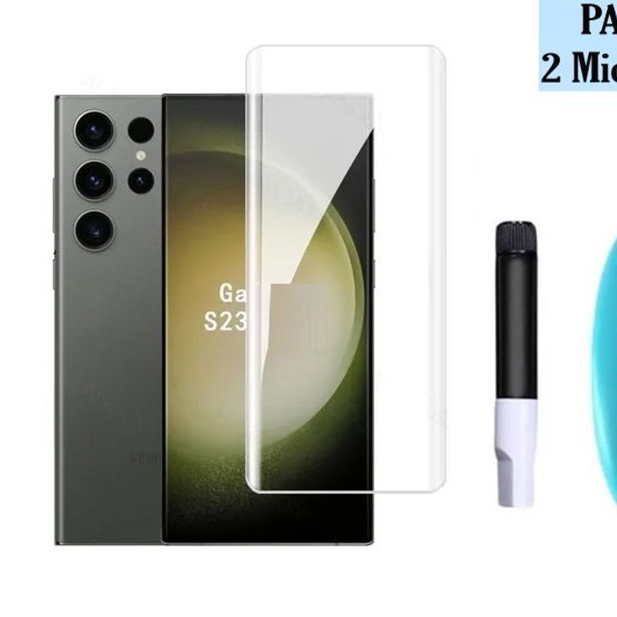 GENERICO - Pack 2 Und Mica De Vidrio Templado Uv Para Samsung  S23 - Transparente