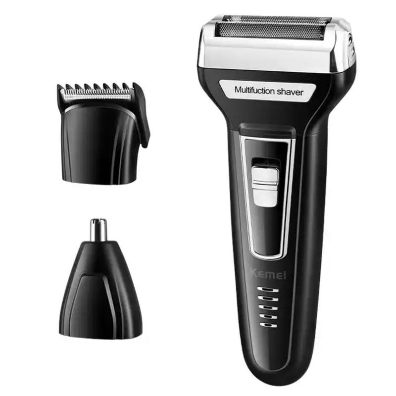 KEMEI - Recortador Kemei 3 en 1 de Pelo Barba Nariz KM-6559 Maquina de Afeitar