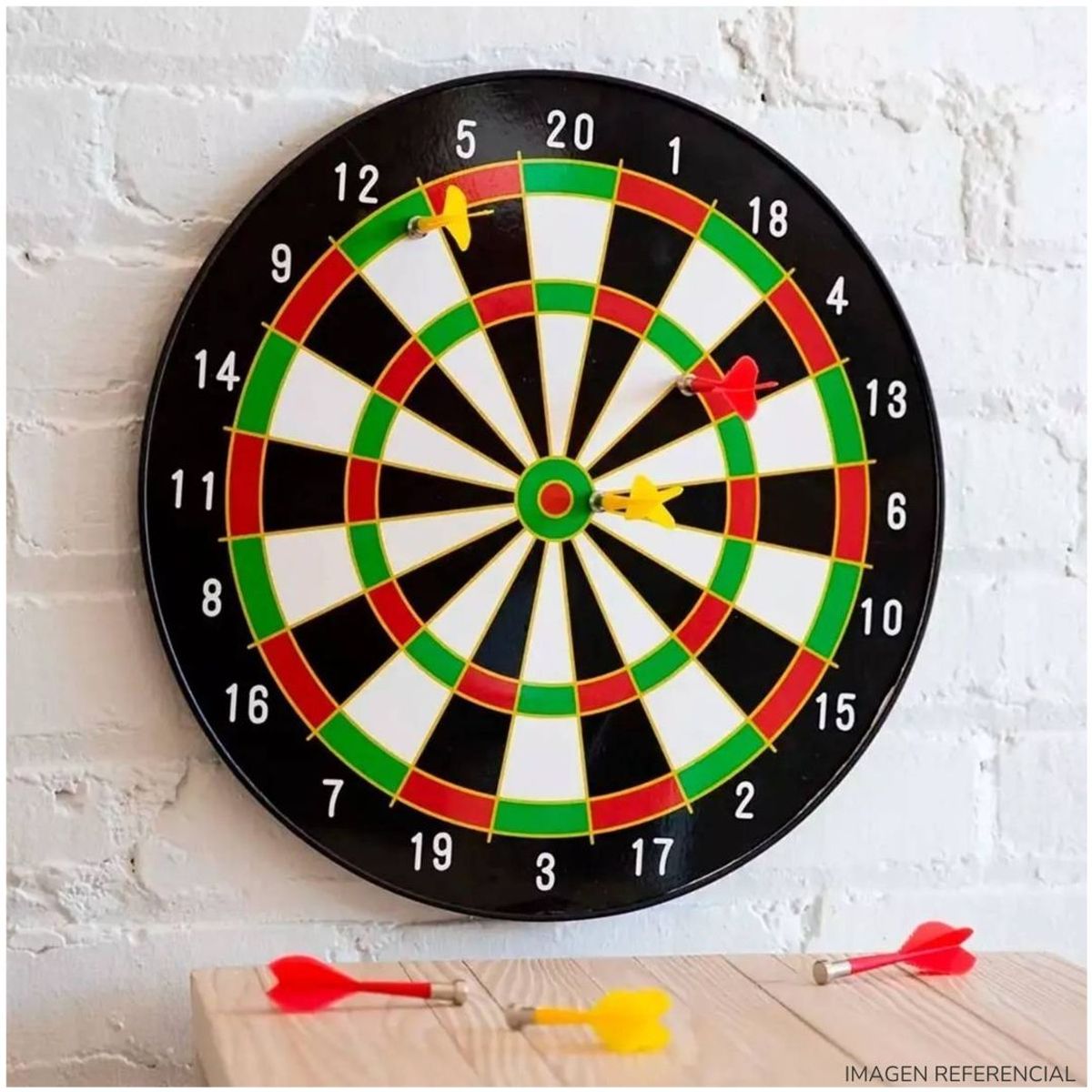GENERICO - Juego de tiro al blanco con dardos 41 x 41 cm