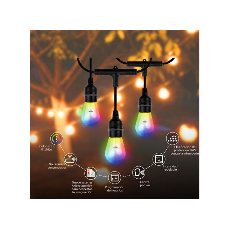 NEXXT SOLUTIONS - GUIRNALDA DE LUCES INTELIGENTE 14,6 MTS NEXXT