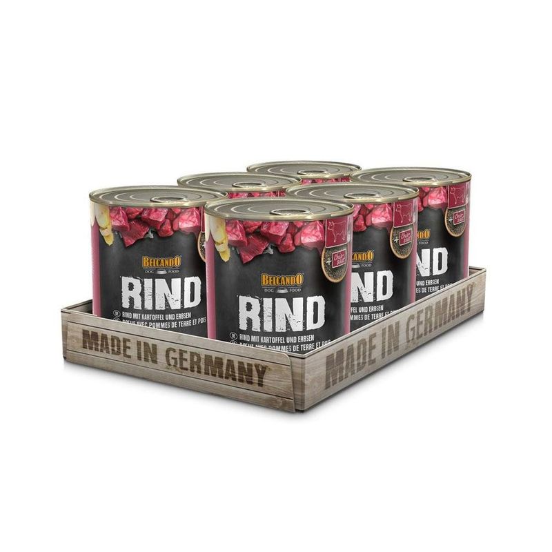 GENERICO - Belcando Ternera con Patata y guisantes Lata 800gr x 6und