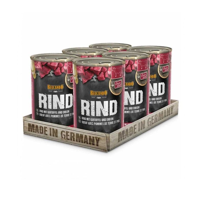 GENERICO - Belcando Ternera con Patata y guisantes Lata 400gr x 6und