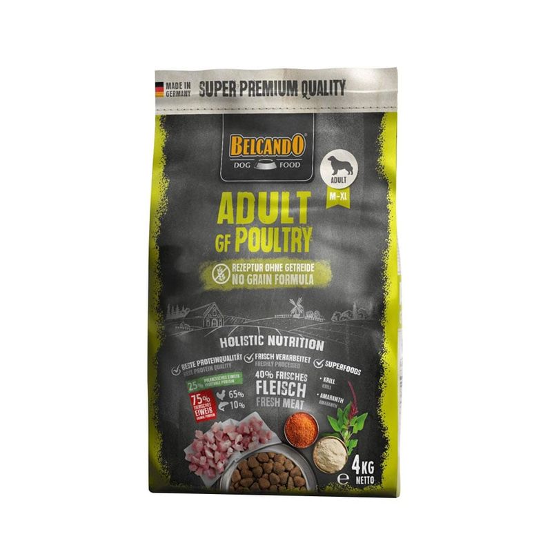 GENERICO - Belcando Perros Adultos Libre de Granos Poultry 4 kg
