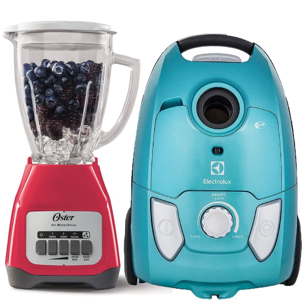 OSTER - Combo Licuadora Oster BLSTKAGMPB y Aspiradora Electrolux 1800W EQP20