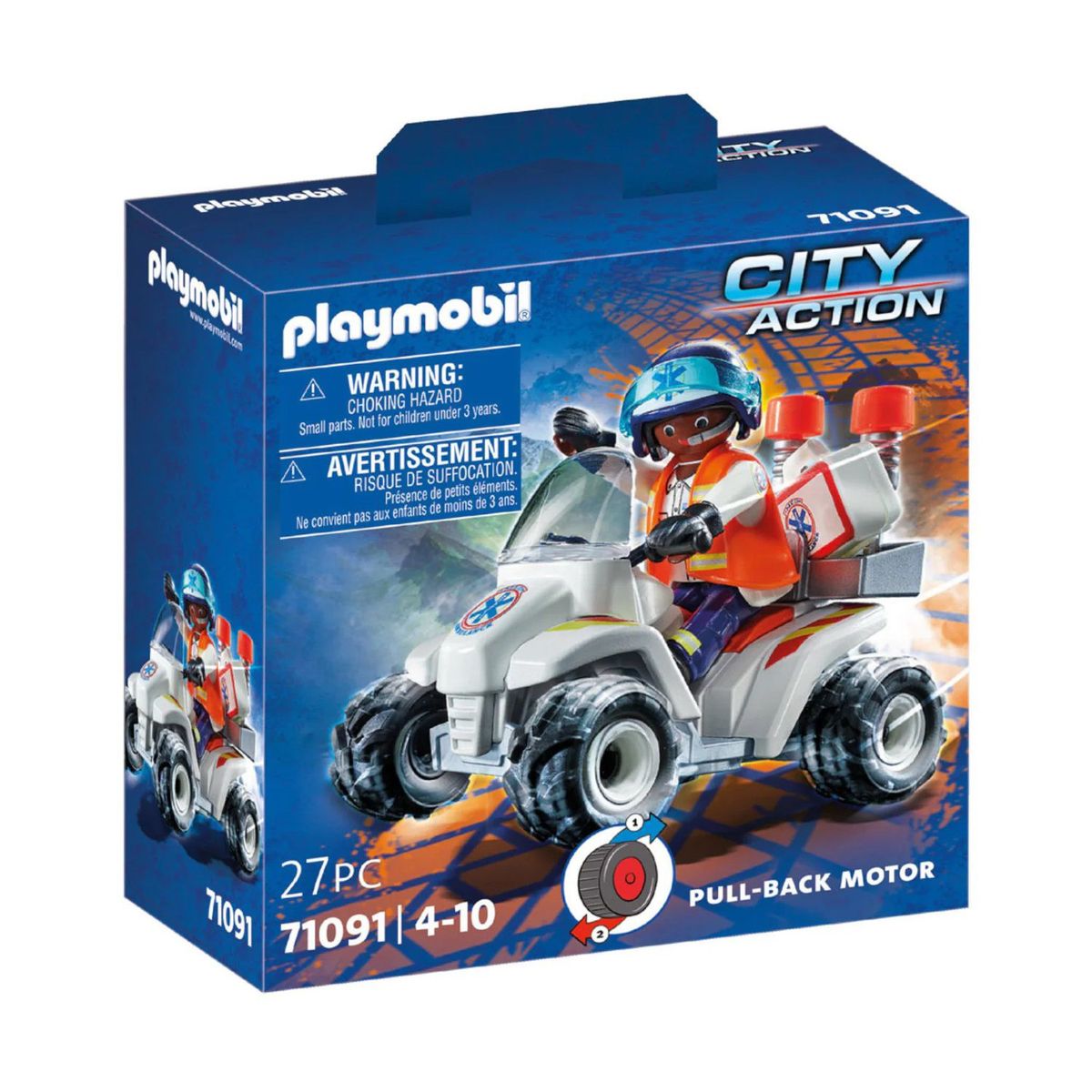 PLAYMOBIL - Playmobil City Action Carro de Rescate Velocidad Cuádruple