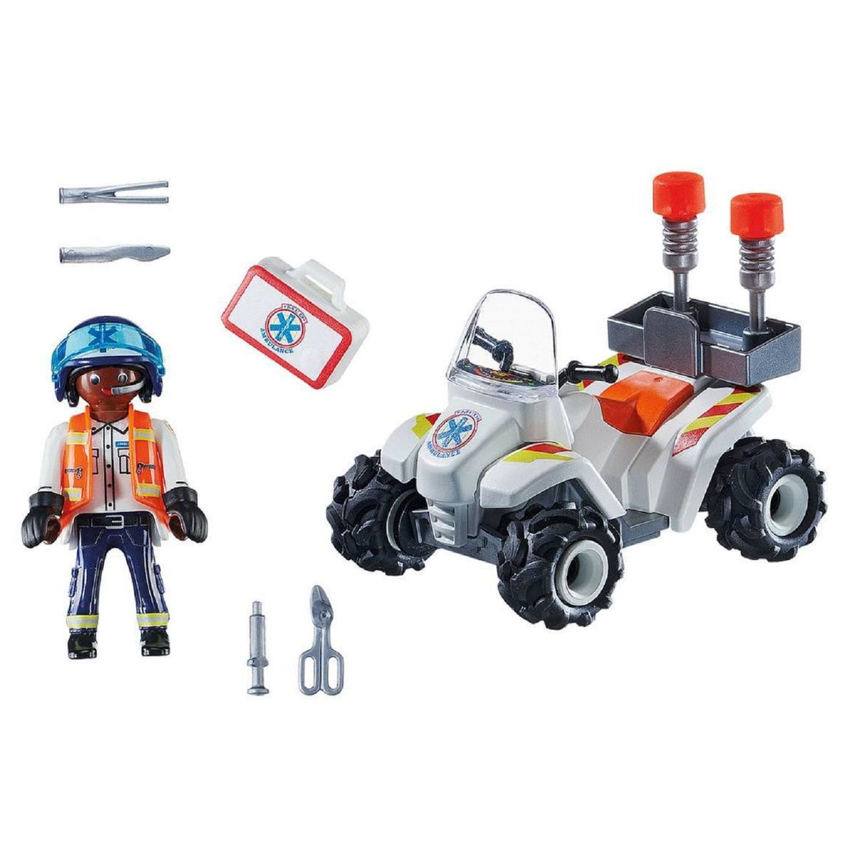 PLAYMOBIL - Playmobil City Action Carro de Rescate Velocidad Cuádruple