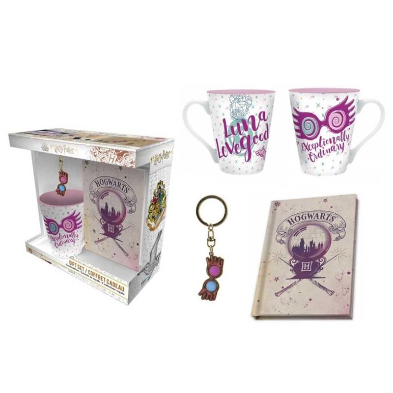 ABYSSE AMERICA - PAQUETE DE HARRY POTTER-TAZA-LLAVERO Y LIBRETALUNA
