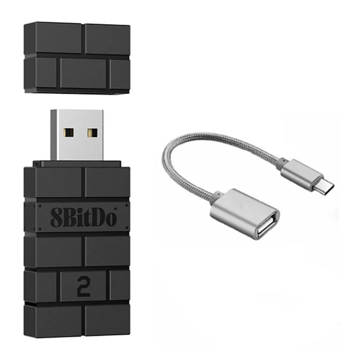 8BITDO - 8bitdo Adaptador Bluetooth Usb V2 Nintendo Switch Pc
