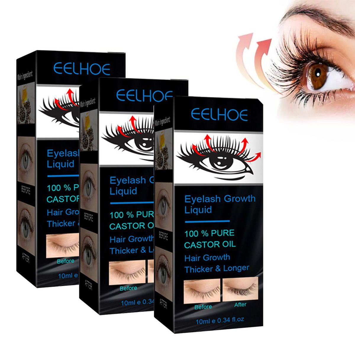 GENERICO - Aceite  para crecimiento De Pestañas Y Cejas 10 ml