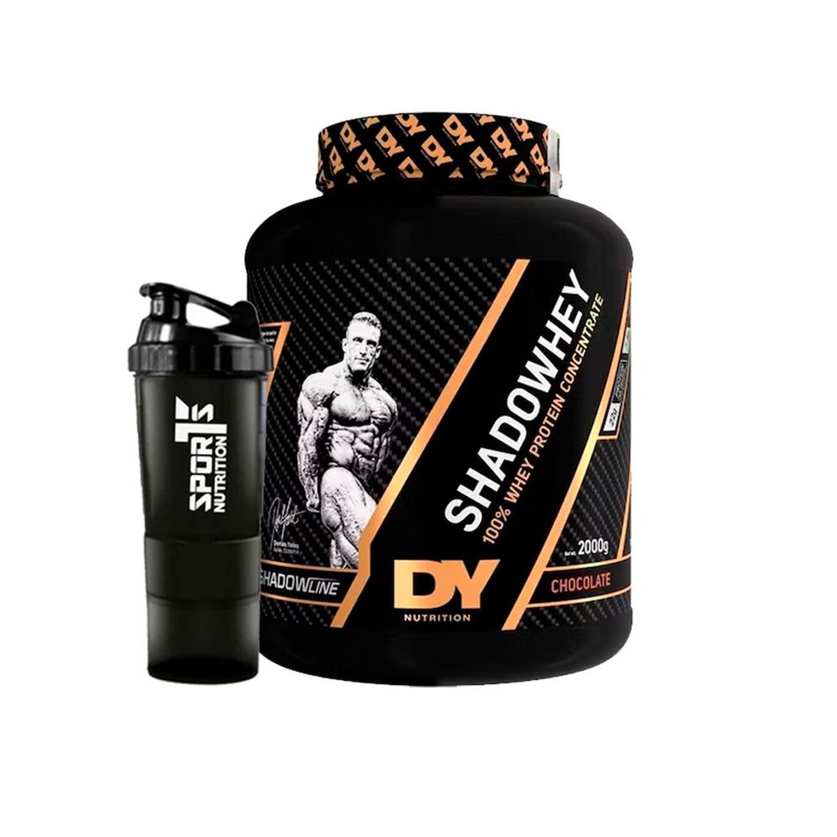 DORIAN YATES - Proteína Shadowhey Chocolate 2 kg con SmartShaker