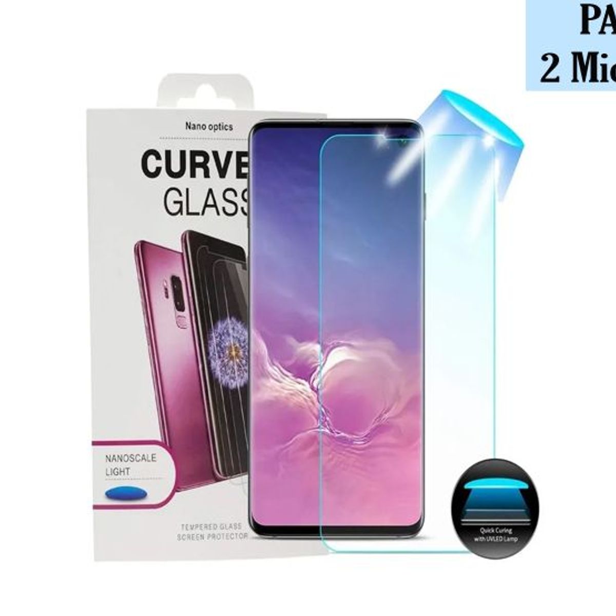 GENERICO - Pack 2 Und Mica De Vidrio UV Para Samsung  S21 Ultra - Transparente