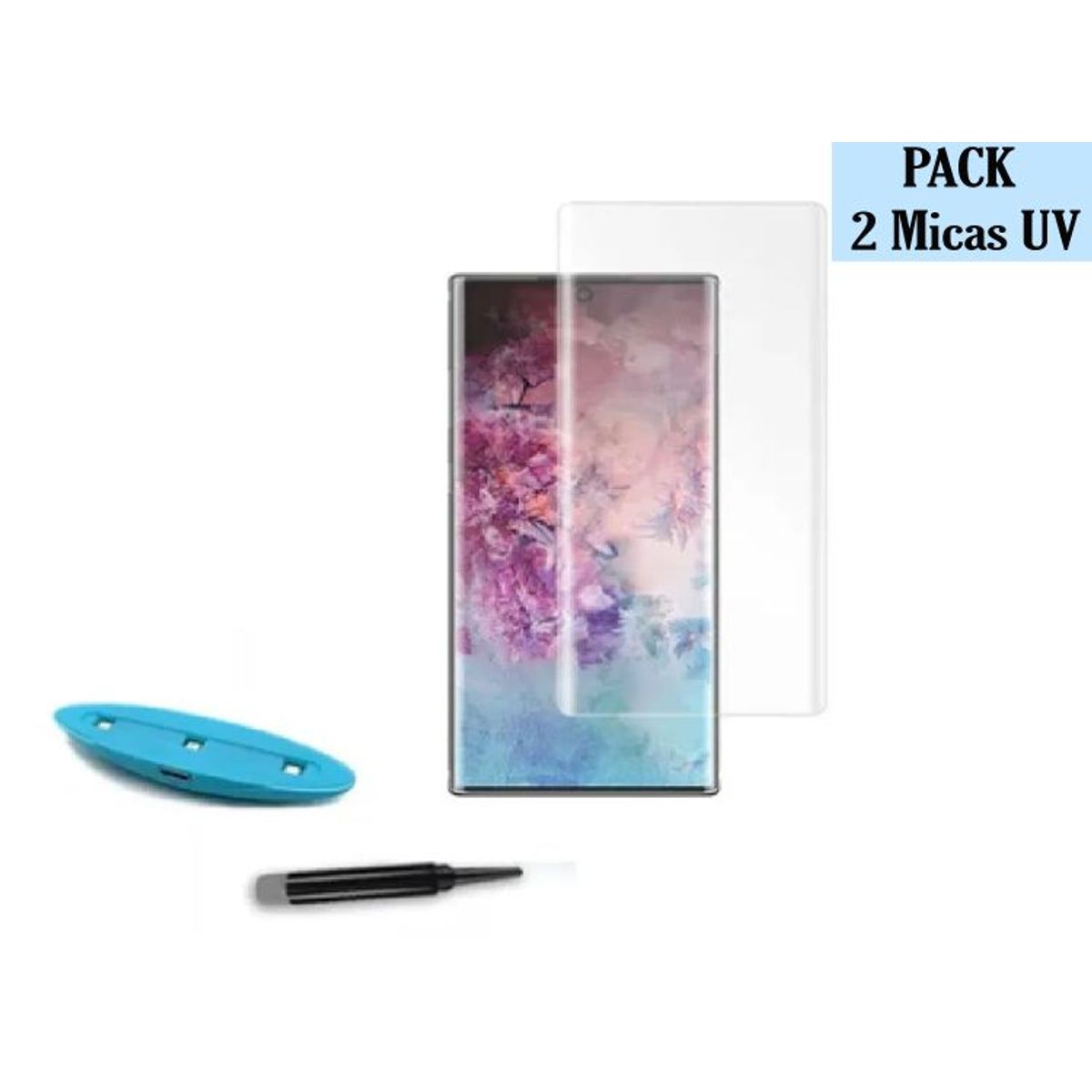 GENERICO - Pack 2 Und Mica De Vidrio UV Para Samsung Note 20 - Transparente