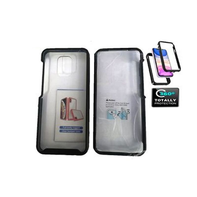 GENERICO - Funda 360° Tpu Rugger Xioami Redmi Note 9s/Note 9 Pro - Negro