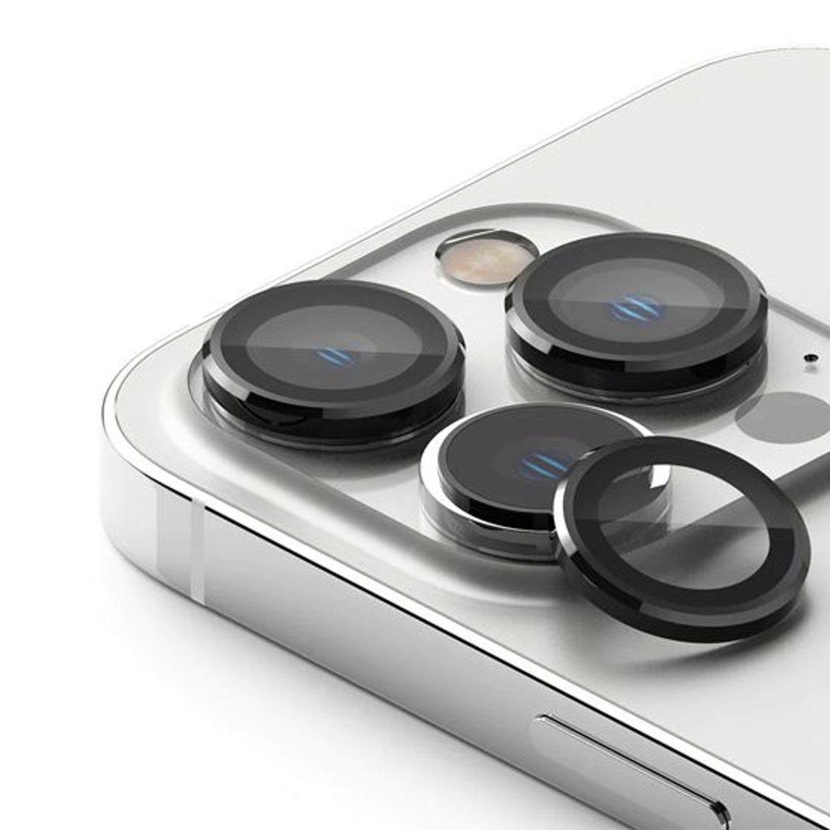 GENERICO - Protector de Cámara Metal Individual para iPhone 13 Pro Max - Negro