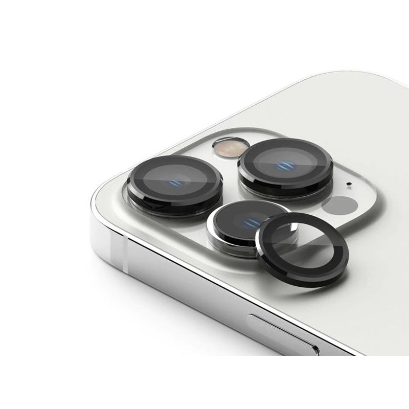 GENERICO - Protector de Cámara Metal Individual para iPhone 13 Pro Max - Negro