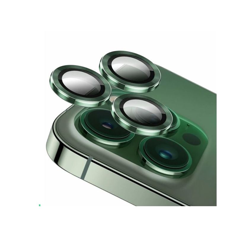 GENERICO - Protector de Cámara Metal Individual para iPhone 13 Pro - Verde