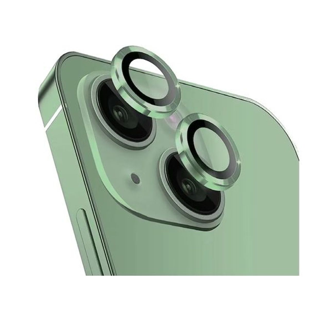 GENERICO - Protector de Cámara Metal Individual para iPhone 14 Plus - Verde