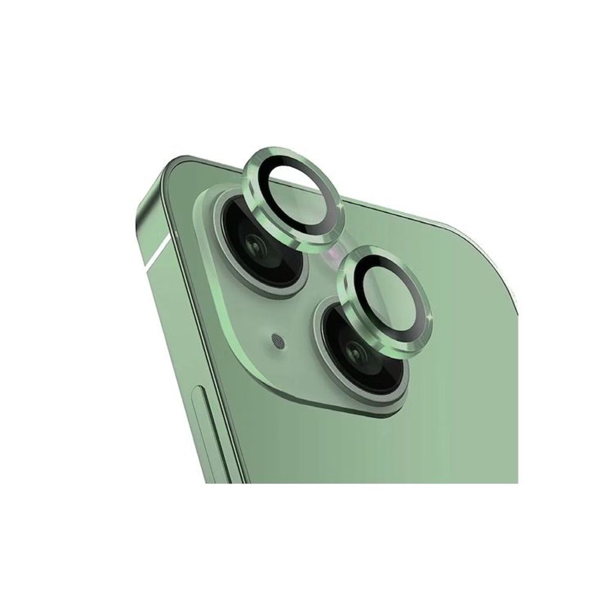 GENERICO - Protector de Cámara Metal Individual para iPhone 14 Plus - Verde