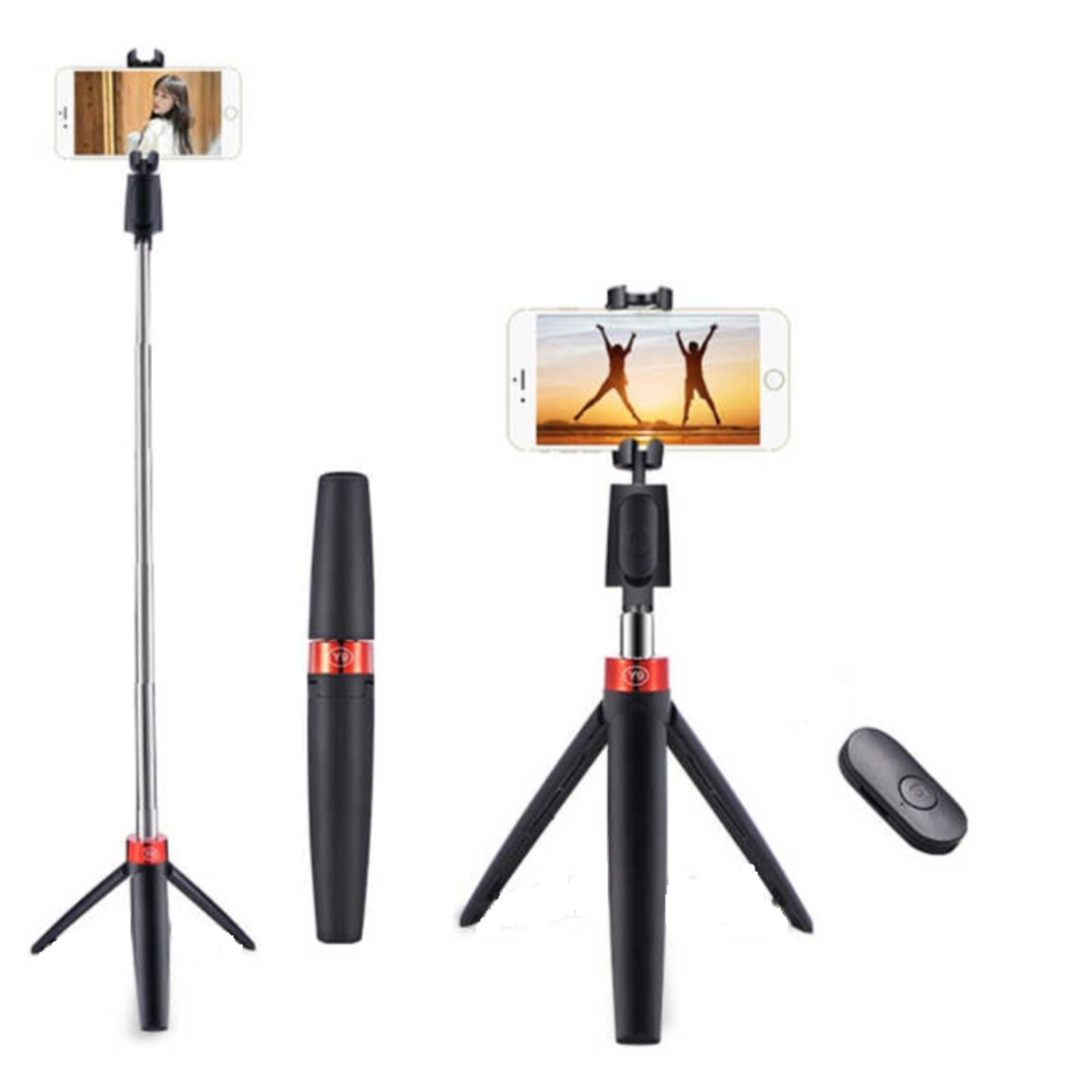 GENERICO - Trípode Palo Selfie Y9 Estabilizador Horizontal con Bluetooth