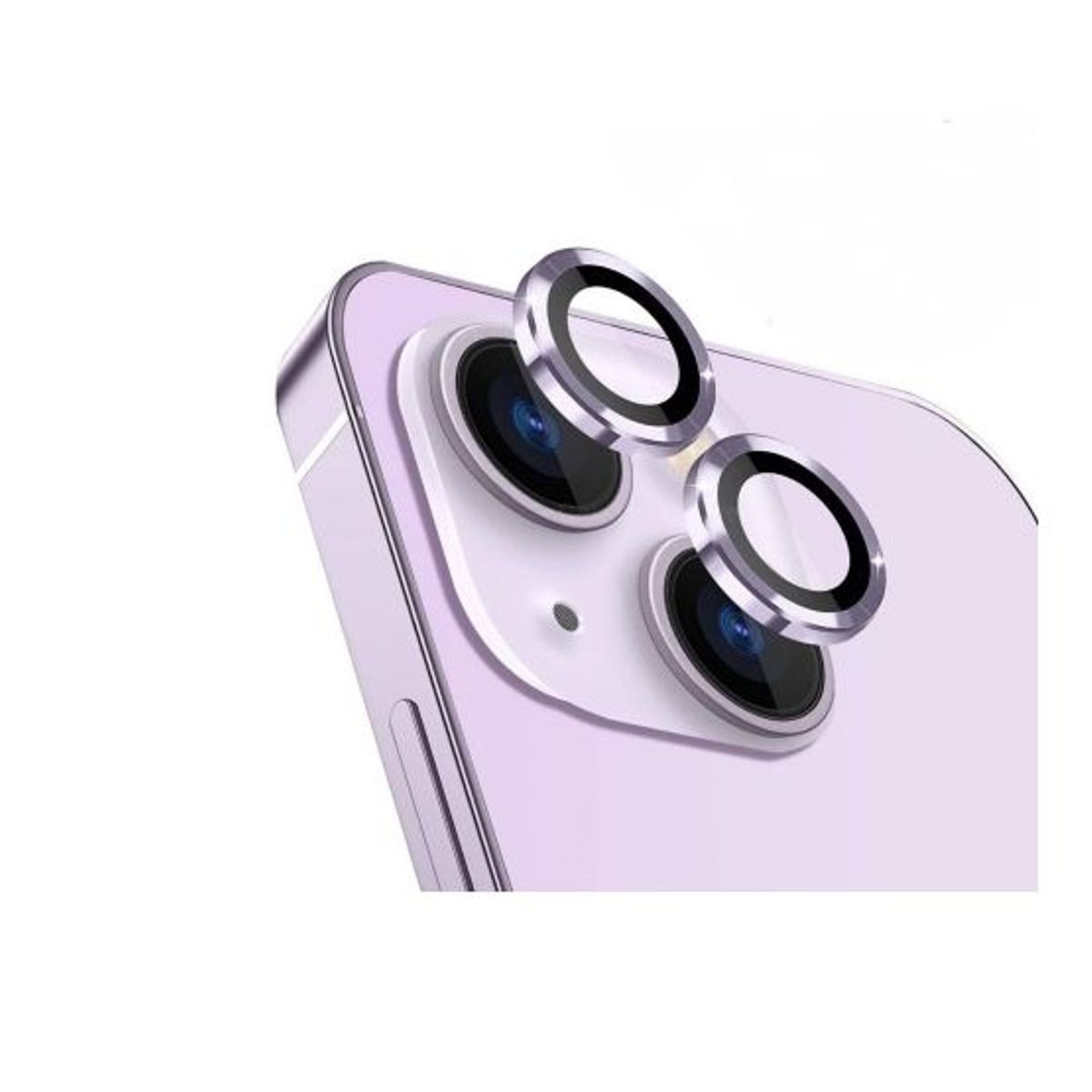 GENERICO - Protector de Cámara Metal Individual para iPhone 14 Plus - Lilac
