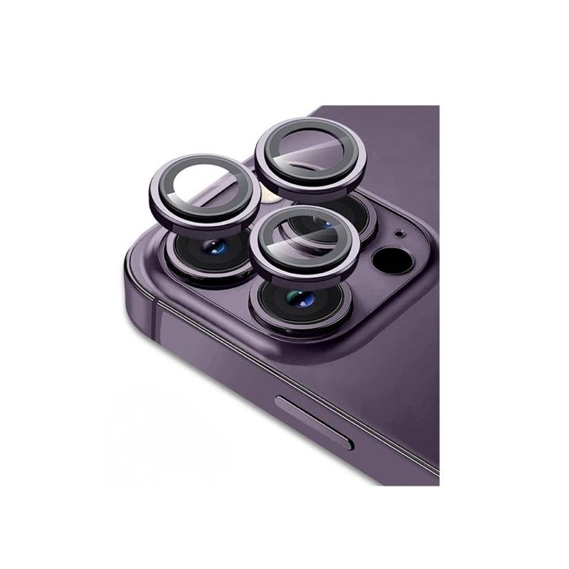 GENERICO - Protector de Cámara Metal Individual para iPhone 14 Pro  - Lilac
