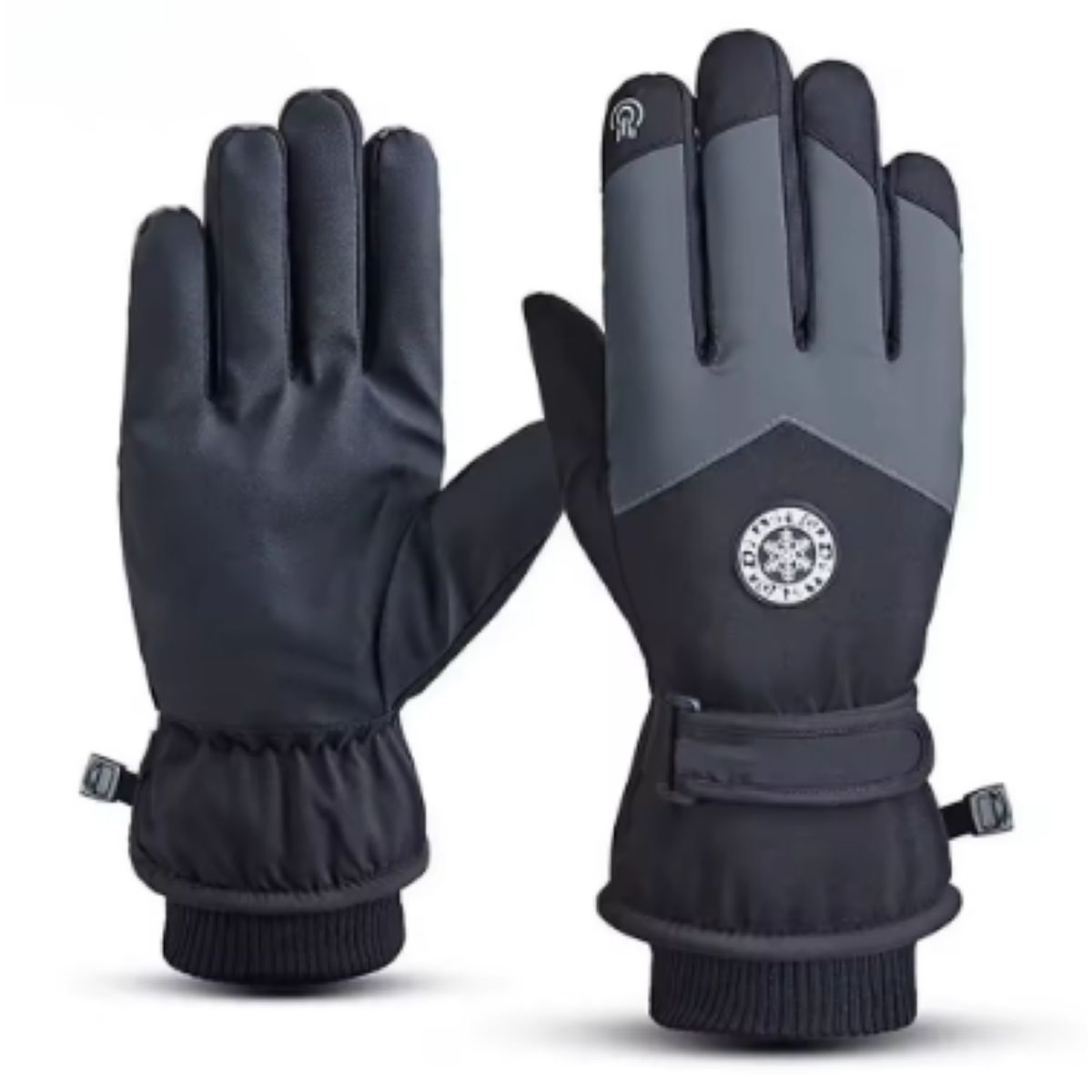 GENERICO - Guantes Termicos de Moto para el Invierno Frio Tactiles - Negro