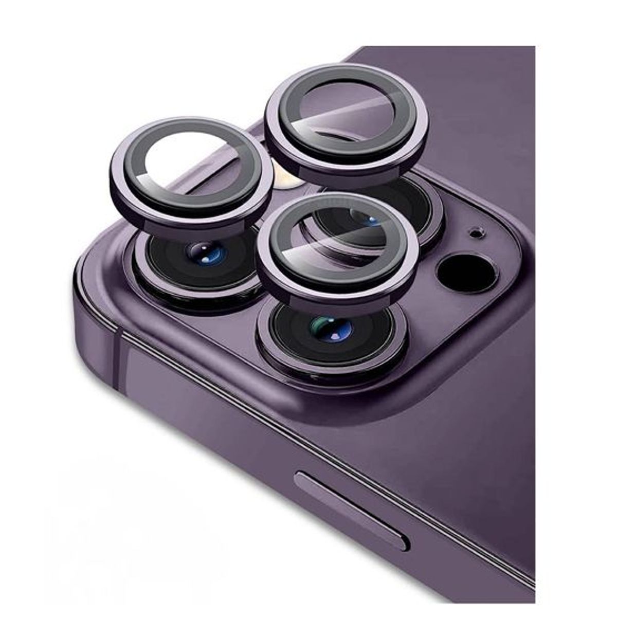 GENERICO - Protector de Cámara Metal Individual para iPhone 13 Pro - Lila
