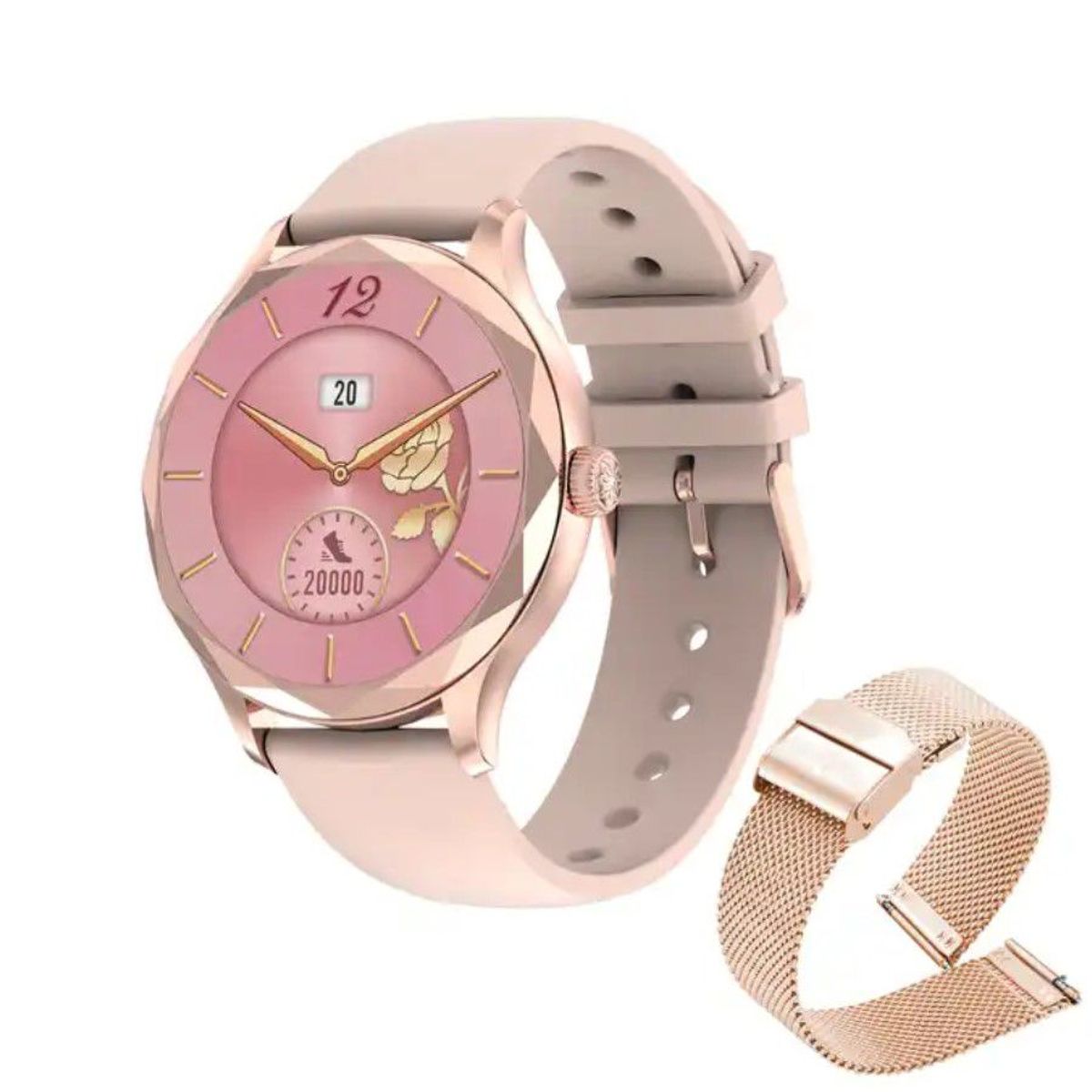 GENERICO - SMARTWATCH DT S DIAMOND ROSA - Incluye correa de repuesto.