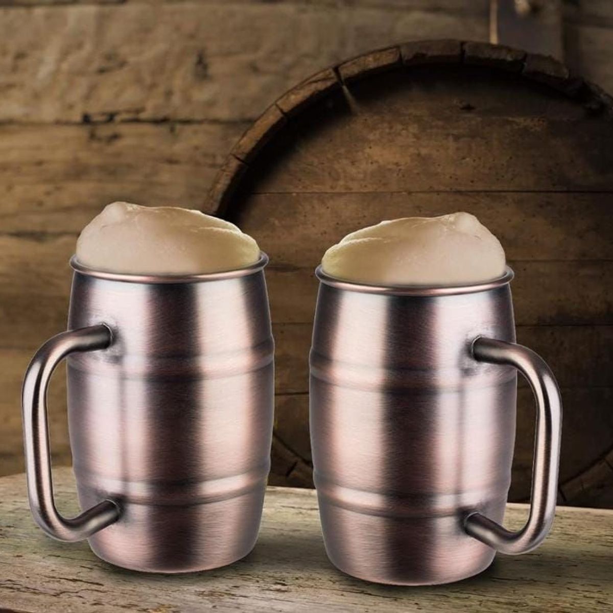 GENERICO - 1 Vaso para Cerveza modelo cobre envejecido