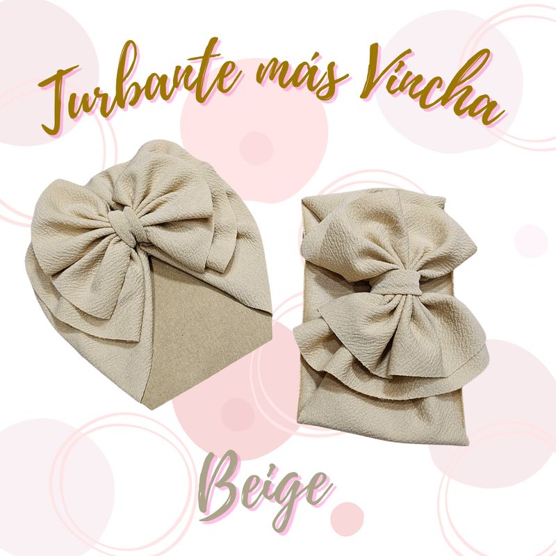 GENERICO - Vincha para bebe mas turbante