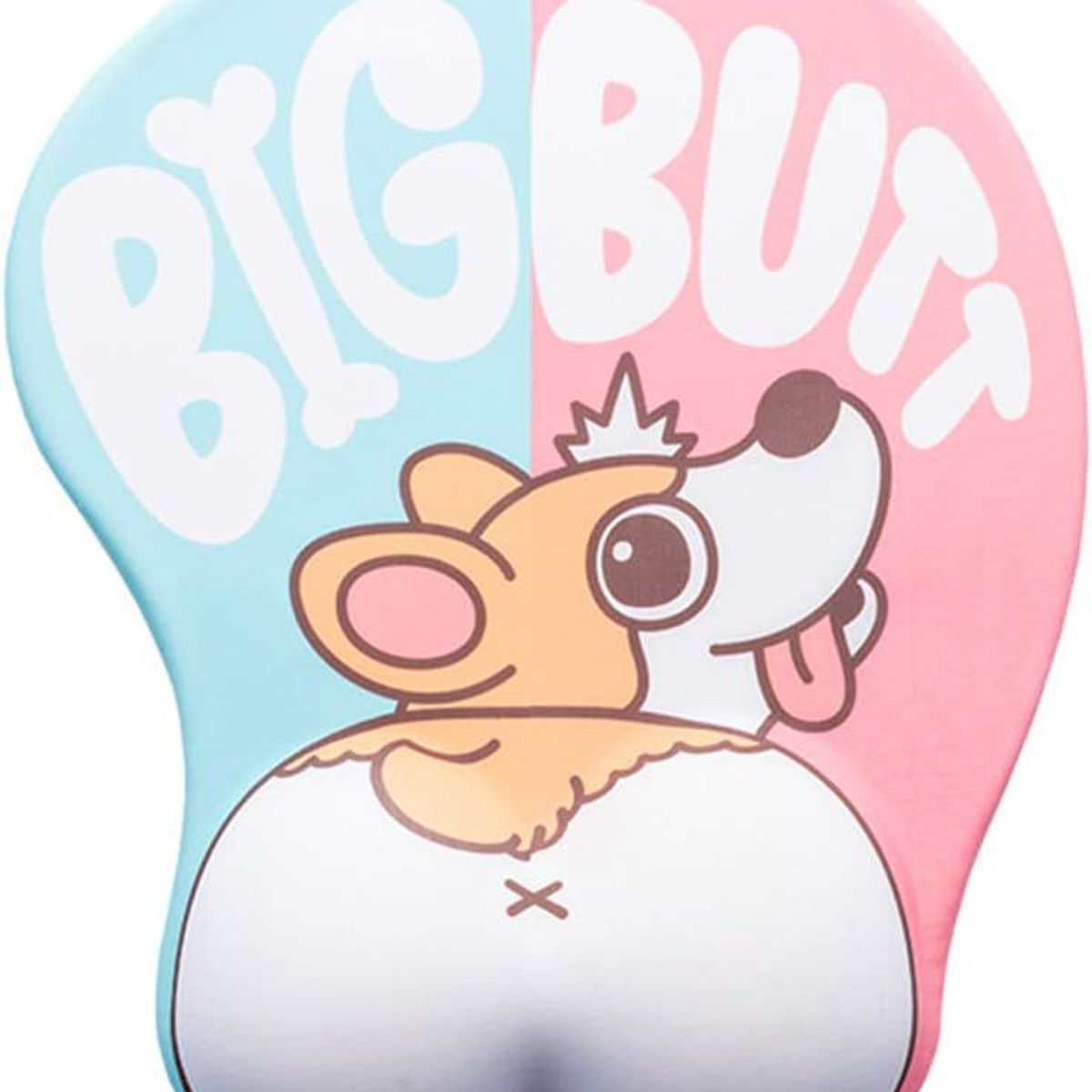 GENERICO - Mouse Pad 3D Almohadilla Ergonómico Reposamuñecas Antideslizante Perro