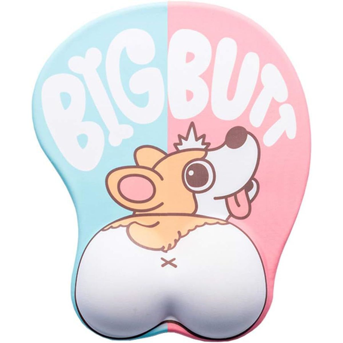 GENERICO - Mouse Pad 3D Almohadilla Ergonómico Reposamuñecas Antideslizante Perro