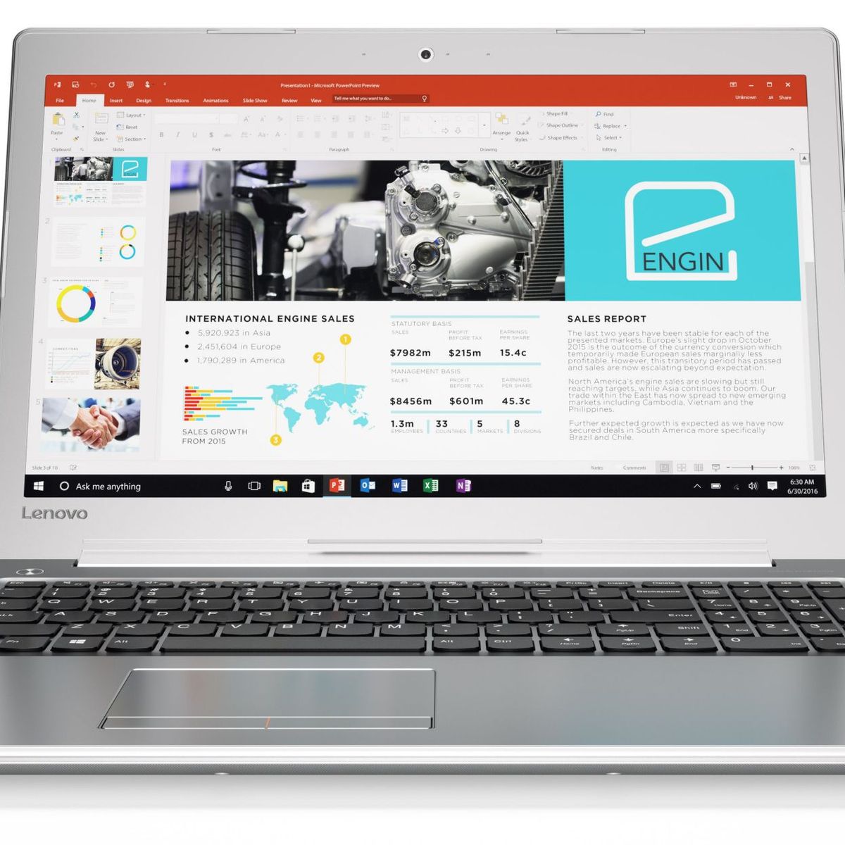 LENOVO - Laptop lenovo IDEAPAD 510-15IKB. Core I7/ Ram 20GB /SSD 1 TB / Video Dedicado 2Gb GFORCE.