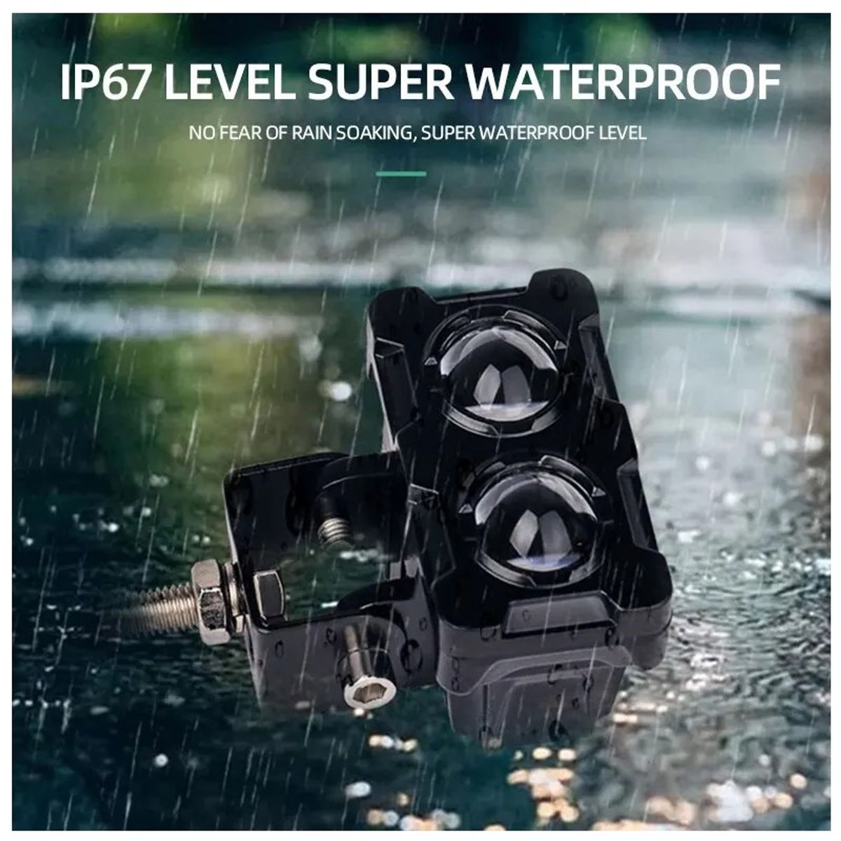 KOBO - Faros Led Antiniebla Doble Color Con Lupa 12d Ultra Potente