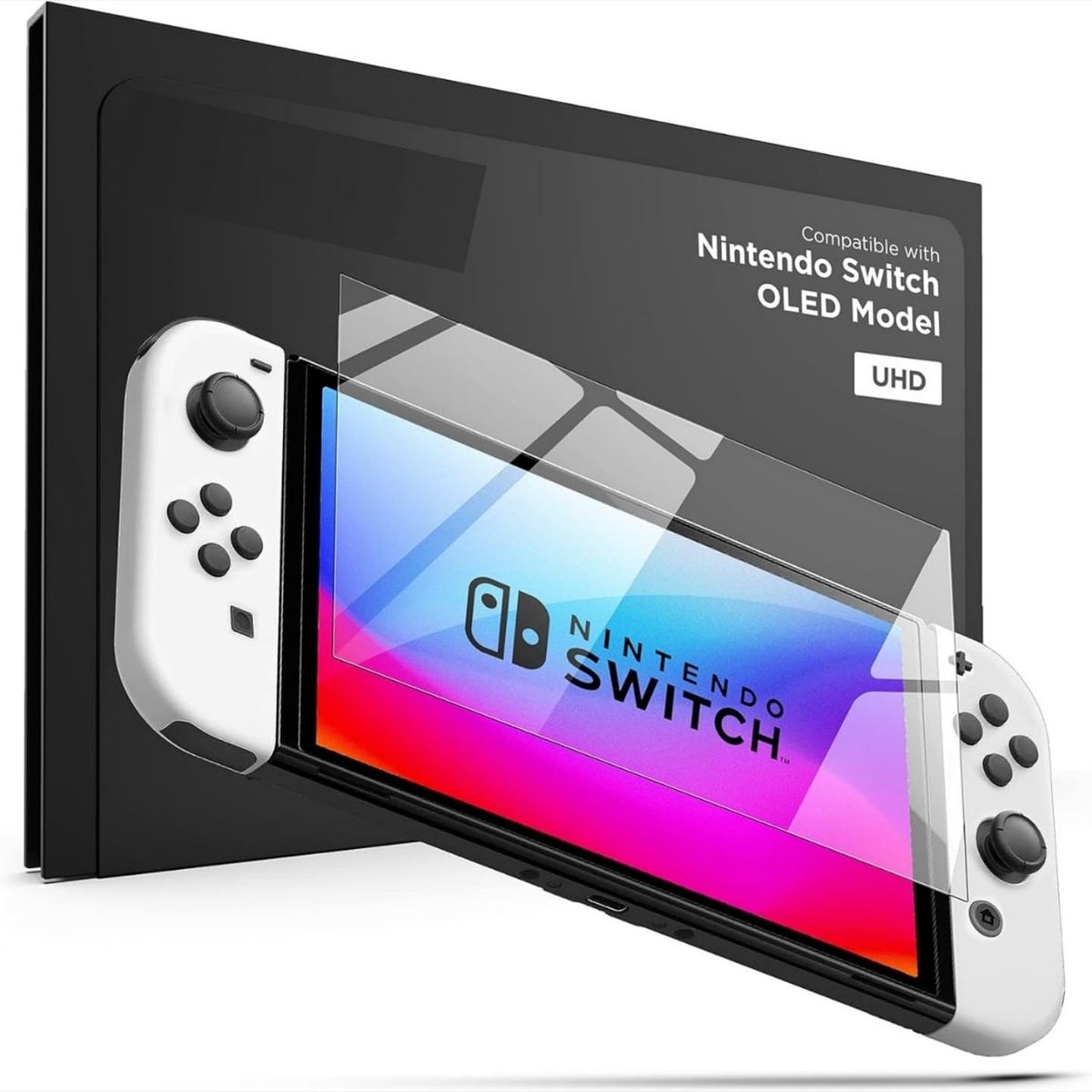 GENERICO - Protector de Pantalla pa Nintendo Switch OLED Cristal Vidrio Templado