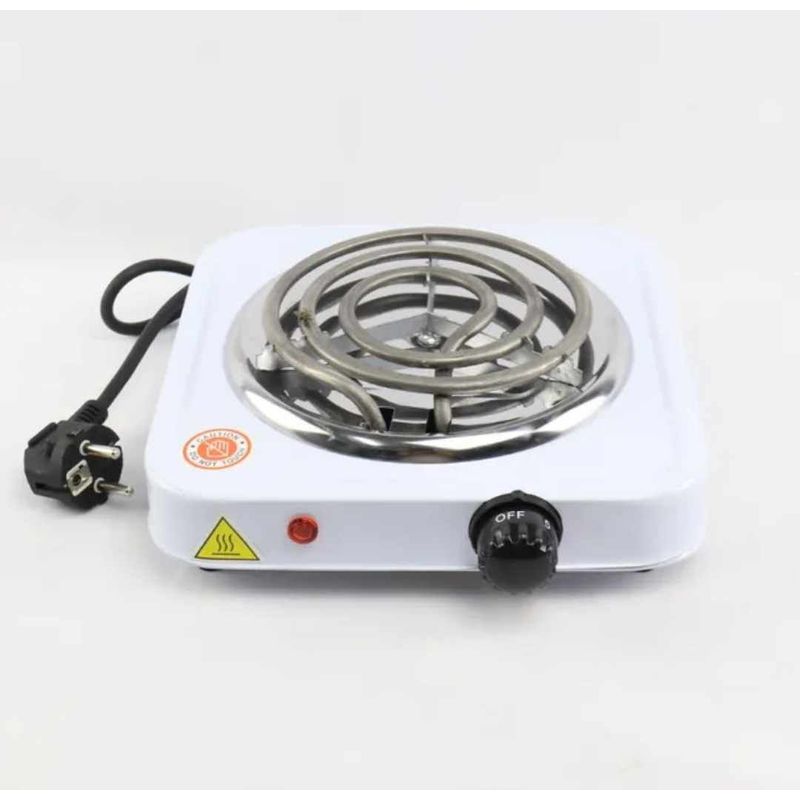 GENERICO - Mini Cocina Electrica Aspiral Blanco 1 Hornilla Zw01