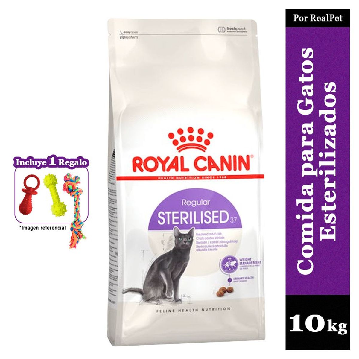 ROYAL CANIN - Comida Gato Adulto Esterilizado Royal Canin Sterilised 10 kg