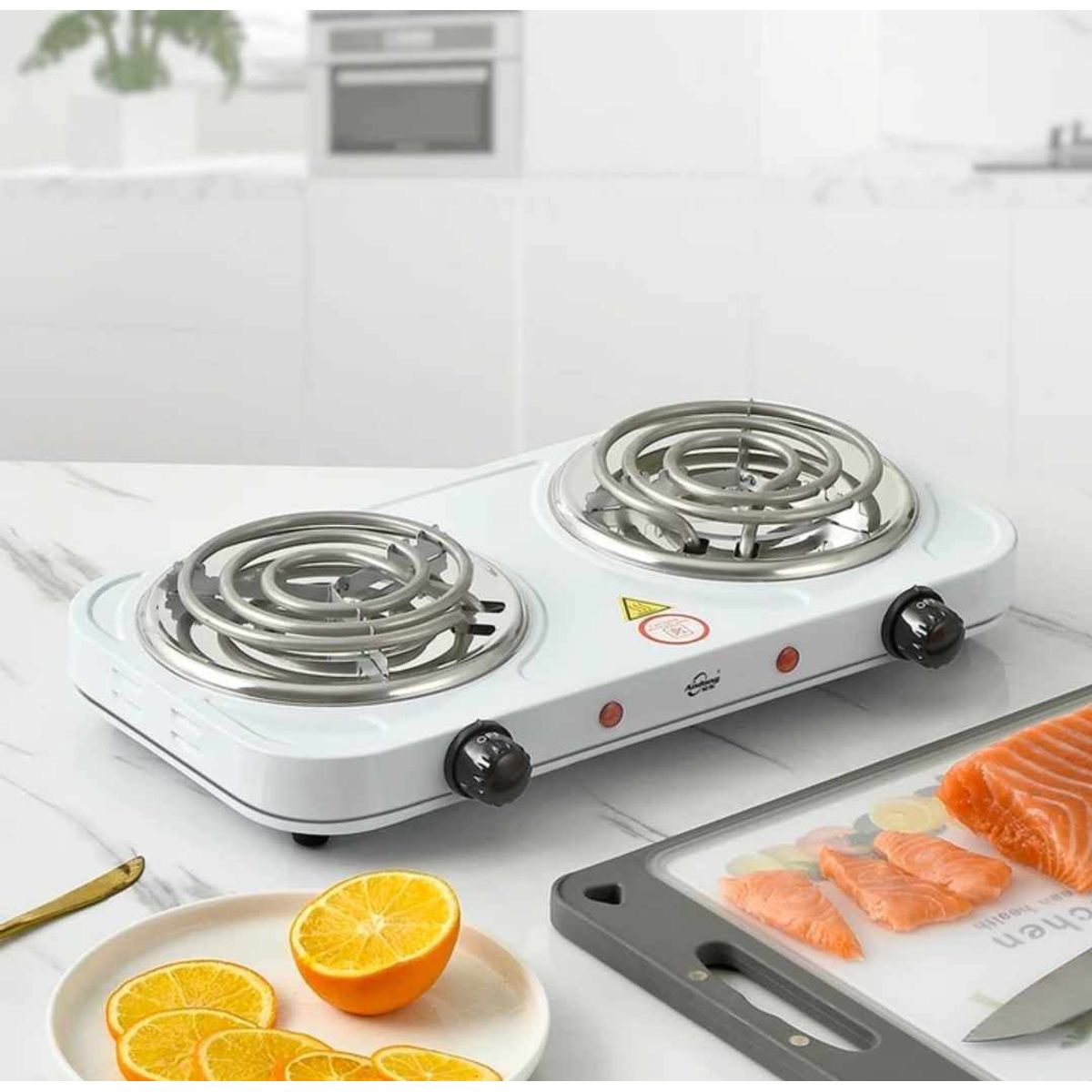 GENERICO - Cocina 2 Hornillas Electrica Portatil 2000W Modelo Aspiral ZW02